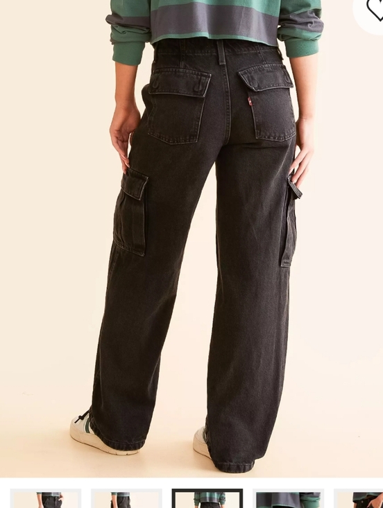 Levi's Denim - Levi's Women's '94 Baggy Cargo Jeans in the black wash